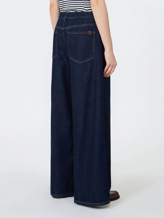 Jeans lungo in denim di cotone