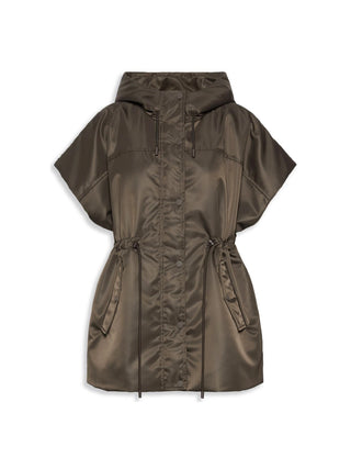 Gilet imbottito in twill antigoccia