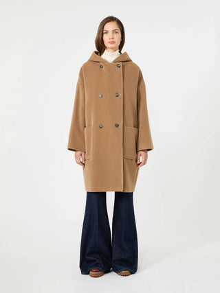 Cappotto in beaver di lana e alpaca