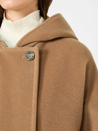 Cappotto in beaver di lana e alpaca