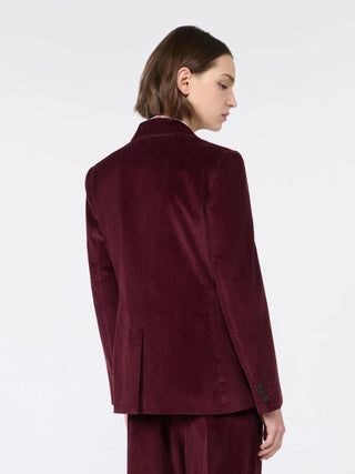 Blazer in velluto di cotone a costine