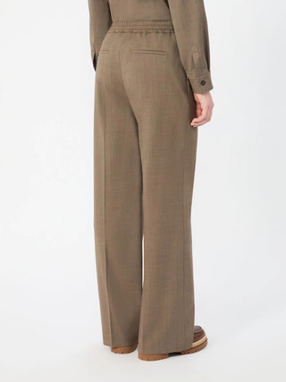 Pantalone in batavia di lana stretch