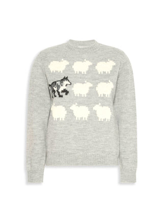 Maglia in filato di misto alpaca e lana