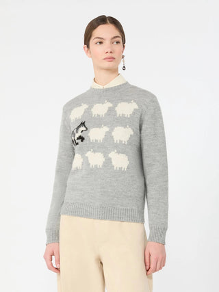 Maglia in filato di misto alpaca e lana