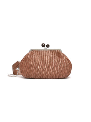 Pasticcino bag medium in pelle intrecciata