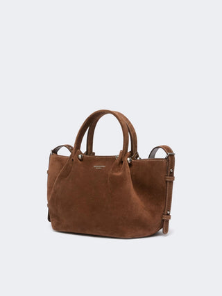 Tote bag piccola in suede
