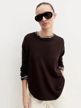 Maglia over in viscosa stretch