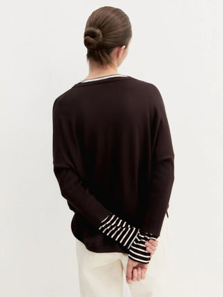 Maglia over in viscosa stretch