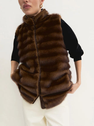 Gilet lungo in jersey