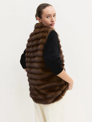 Gilet lungo in jersey