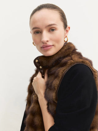 Gilet lungo in jersey