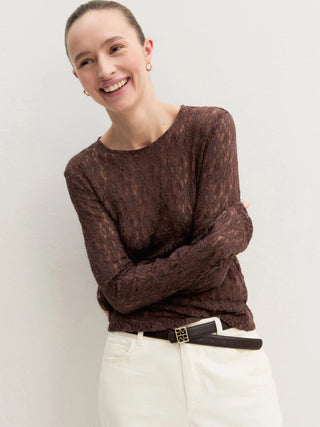 T-shirt in jersey pizzo