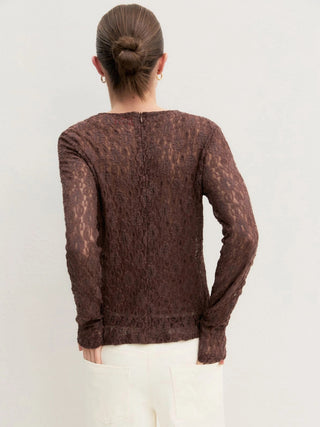 T-shirt in jersey pizzo