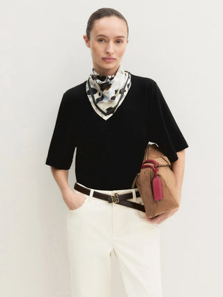 T-shirt in cotone stretch