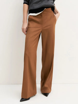 Pantalone dritto in jersey stretch