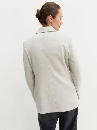 Blazer doppiopetto in jersey smerigliato