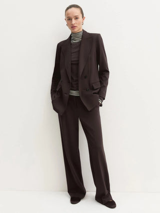 Blazer doppiopetto semiaderente in jersey