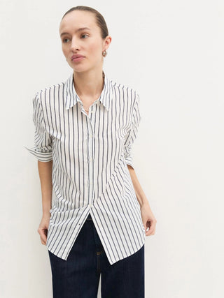 Camicia a maniche lunghe in misto cotone