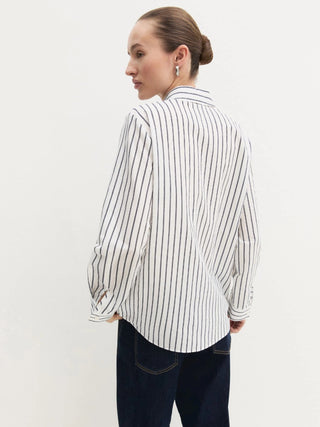 Camicia a maniche lunghe in misto cotone