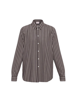 Camicia a maniche lunghe in misto cotone