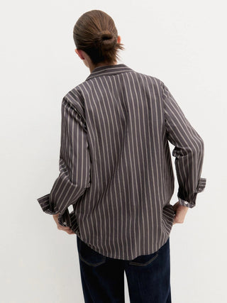 Camicia a maniche lunghe in misto cotone