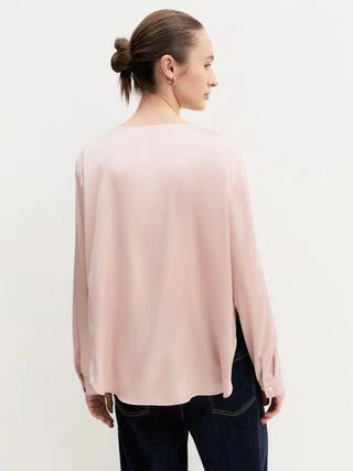 Blusa in raso stretch