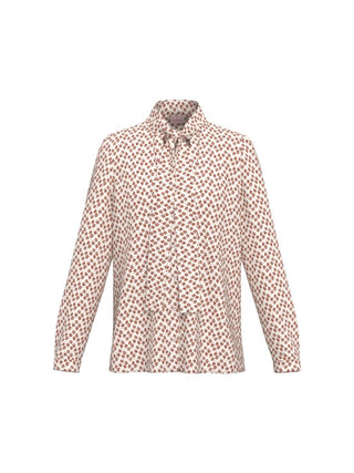 Camicia in crêpe con sciarpina