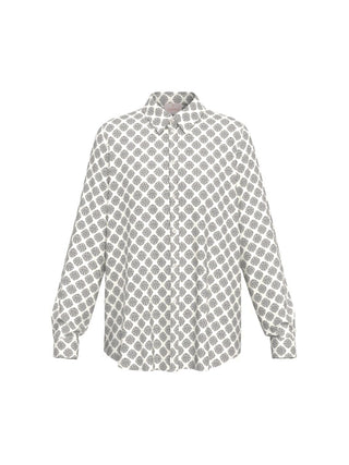 Camicia in raso stampato