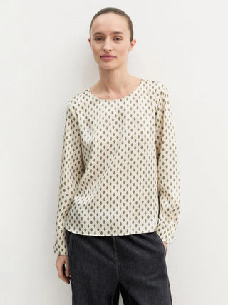 Blusa in twill stampato