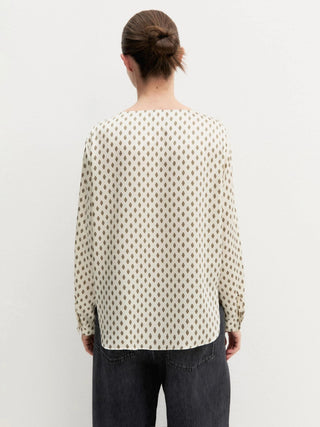 Blusa in twill stampato