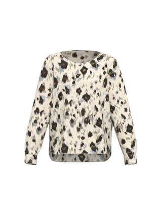 Blusa in twill stampato