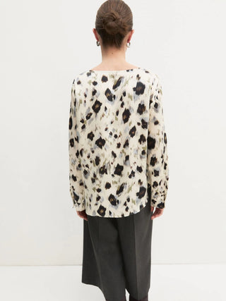 Blusa in twill stampato
