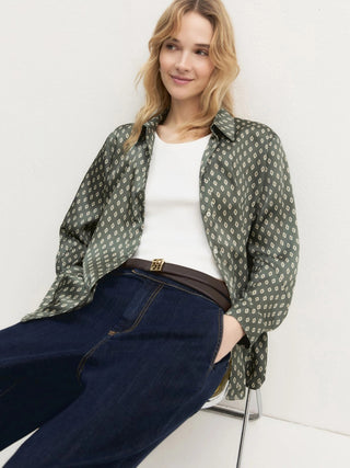 Camicia in twill stampato