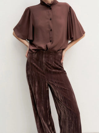 Pantalone in velluto crackle