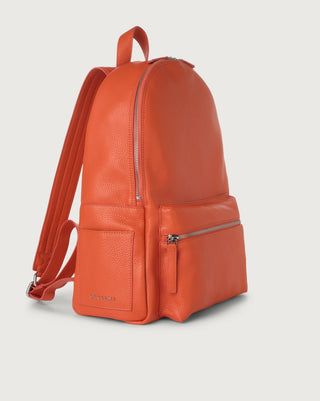 Micron leather backpack