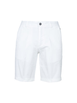Slim cotton Bermuda shorts