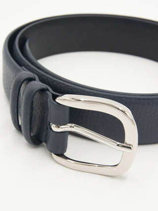 Hammered leather belt
