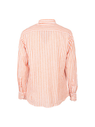 Striped linen blend shirt