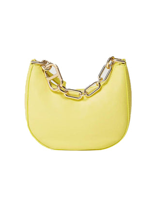 Borsa ‘croissant’ piccola con chiusura oval t