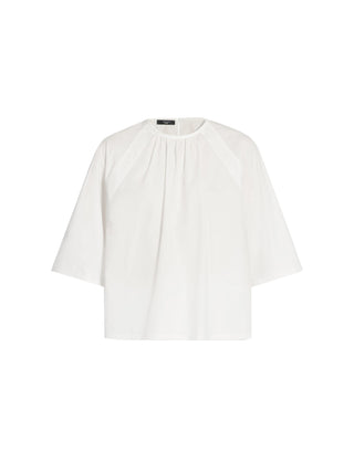 Blusa morbida in popeline di cotone