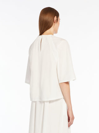 Blusa morbida in popeline di cotone