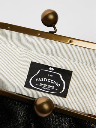 Pasticcino bag medium effetto rafia con frange