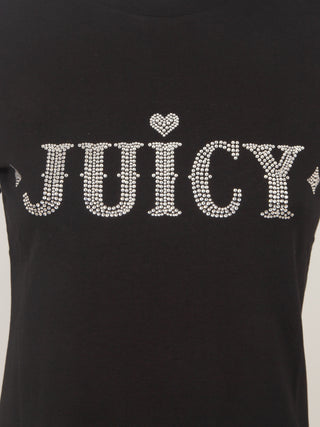 T-shirt con strass