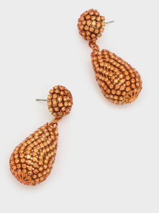 Thea pendant earrings with stones